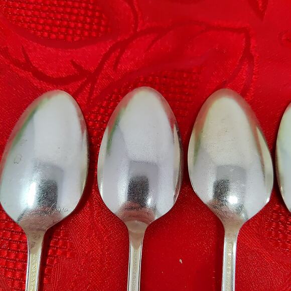 6 TeaSps Holmes & Edwards LOVELY LADY Teaspoons International Silver Plate 1937 - Picture 14 of 16
